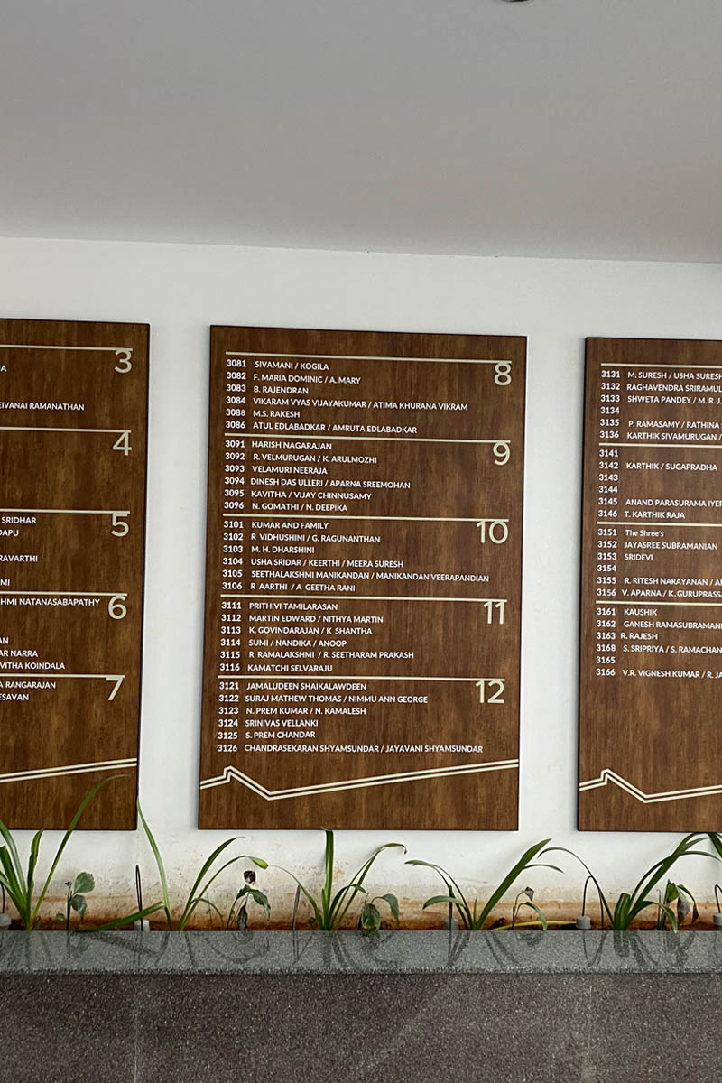 Apartments signage